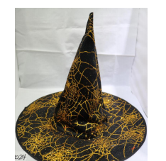 新着ハロウィーンサテンウィザードウィザッチハットコスプレパーティーアクセサリーカーニバル用糸付きクレイジーファンシークロウデコレーション