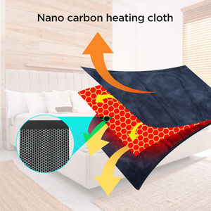 Heated <strong>Blanket</strong> Machine Washable Extremely Comfortable Electric <strong>Blanket</strong> Throw Fast Heating with Hand Controller 3 Heating Setting - Product Image 5