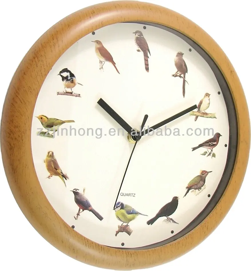 Reloj de pared para pájaros, reloj con música de cuco