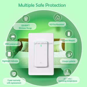 带远程智能开关的智能灯开关适用于Alexa和谷歌家庭2.4GHz Wifi灯智能 - Product Image 5