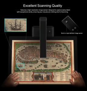 A2 định dạng lớn 21MP HD cuốn sách máy quét giao diện USB LED nguồn ánh sáng sử dụng công nghiệp máy quét tài liệu cho Windows MacOS hệ thống - Product Image 4