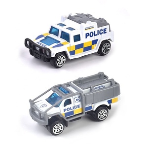 Samtoy Kids 6PCSミニスモールレーシングダイキャストモデルフリクションメタルカーおもちゃ警察1:64男の子用ダイキャストカー