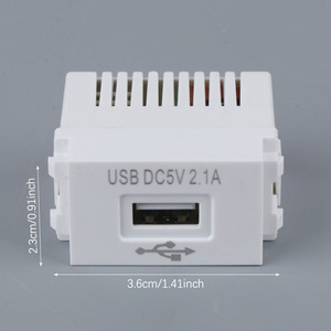 Panel de carga de teléfono móvil USB tipo 128, enchufe de 220V, transformador de 5V, adaptador de conmutación 2.1A, módulo de alimentación con corriente nominal 2A - Product Image 4