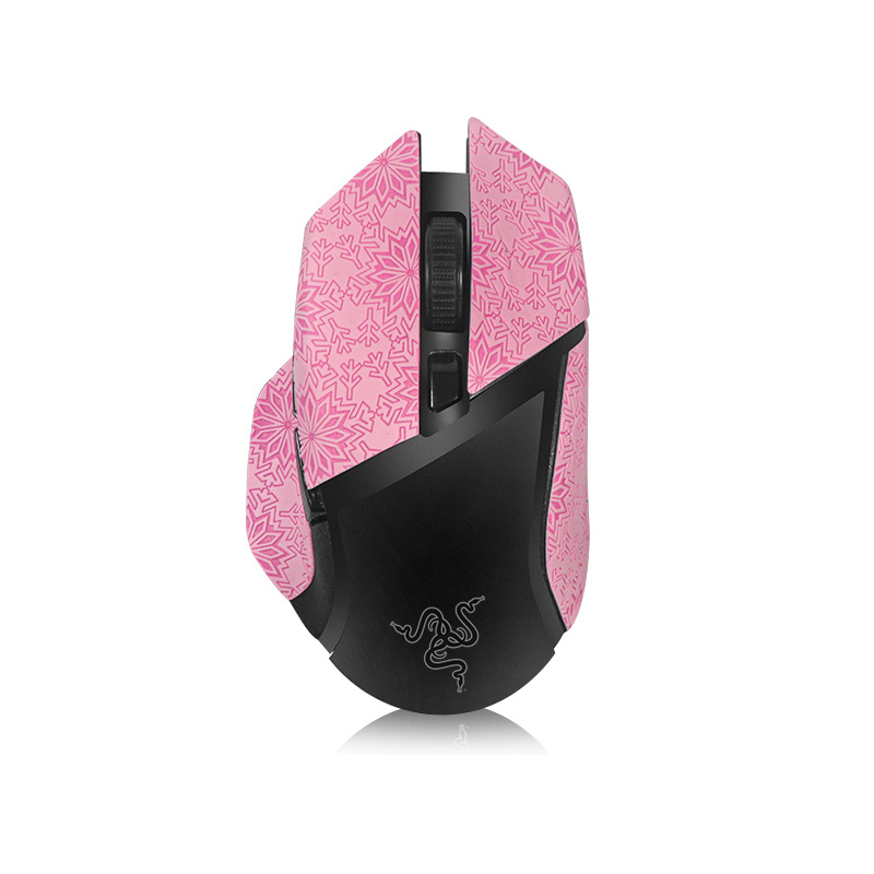1PCs Half Pack Mouse sticker-Pink Snow pattern