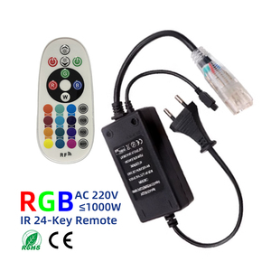220V RGB LED Strip IR Wireless Dimming telecomando Controller 1000W Dimmer per 4 fili 3 canali PWM segnale di colore barra luminosa - Product Image 2