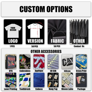 Sang Trọng Tùy Chỉnh Thiết Kế T-Shirt Cho Nam Giới Với Rhinestone Đồ Họa Và Cao Cổ Boxy Phù Hợp Với Chất Lượng Cao In Ấn Cá Nhân Thiết Kế - Product Image 6