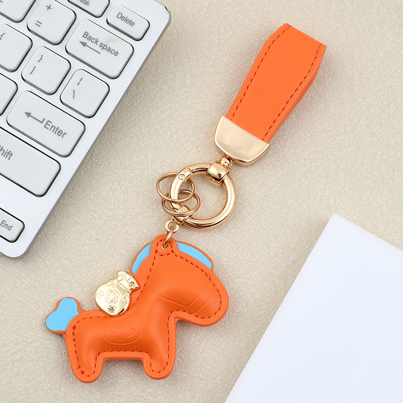 Orange pony bracelet buckle