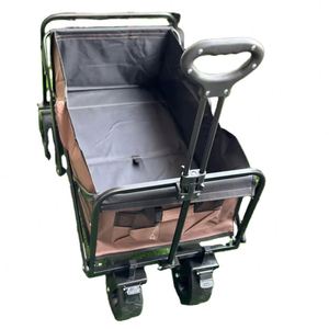 Kereta dorong roda besar portabel, kereta dorong pantai mobil troli dapat dilipat dengan pegangan yang dapat disesuaikan untuk luar ruangan - Product Image 6