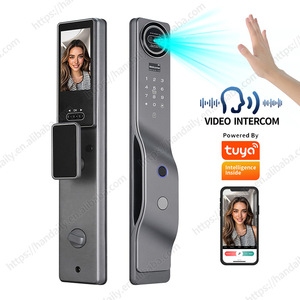 Tuya Wifi Smart lock 3D riconoscimento del volto serratura digitale sblocco delle impronte digitali in tempo reale funzione di videochiamata blocco senza chiave con fotocamera - Product Image 1