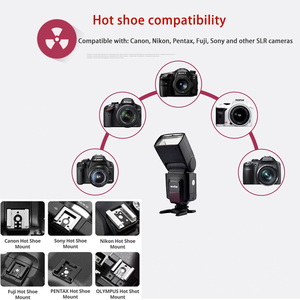 高兼容性内置闪光灯触发器Godox TT520II摄影相机闪光灯 - Product Image 4
