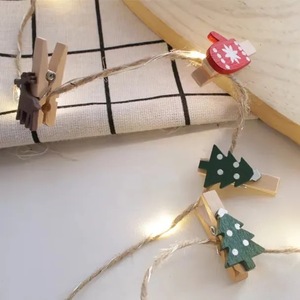 Guirnalda de luces LED de interior personalizada, luz decorativa de Navidad blanca cálida, funciona con pilas para fiestas - Product Image 2