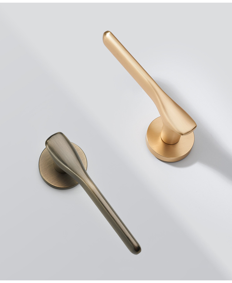 professional manufacturer quality black door handle  lock for wood door modern zinc alloy mortise lever door handle