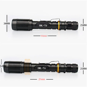 Aluminum High Power 5 Modes <strong>LED</strong> <strong>Flashlight</strong> 10W <strong>Xml</strong> T6 Zoomable Troch <strong>Flashlight</strong> for Camping - Product Image 5