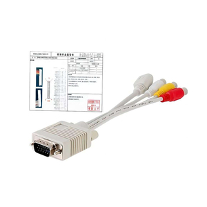 Conexión de datos de 1,5 M Mini Cable Vga de 9 pines a cable Dvi Displayport Rca Av de alta definición - Product Image 4