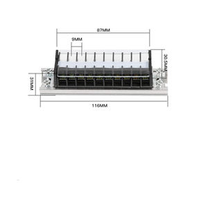 TD1510 <strong>Terminal</strong> <strong>Block</strong> Rail <strong>Type</strong> 15A 10-bit <strong>Terminal</strong> <strong>Block</strong> 1.5 square Wire Butt <strong>Terminal</strong> <strong>Block</strong> - Product Image 4