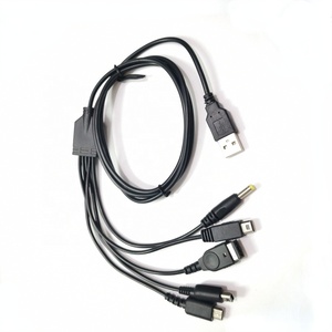 1.2M kablo hızlı şarj 5 In 1 USB şarj aleti kordon oyun tel için Nintendo yeni 3DS XL NDS Lite NDSI LL Wii U GBA PSP konsolu - Product Image 1