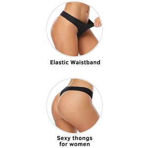 Mulheres Confortável Seda De Gelo Sem Trace <span class=keywords><strong>One</strong></span> Piece of Thongs Grande Us Tamanho Beleza Senhoras Calcinhas Thong Seamless Thongs