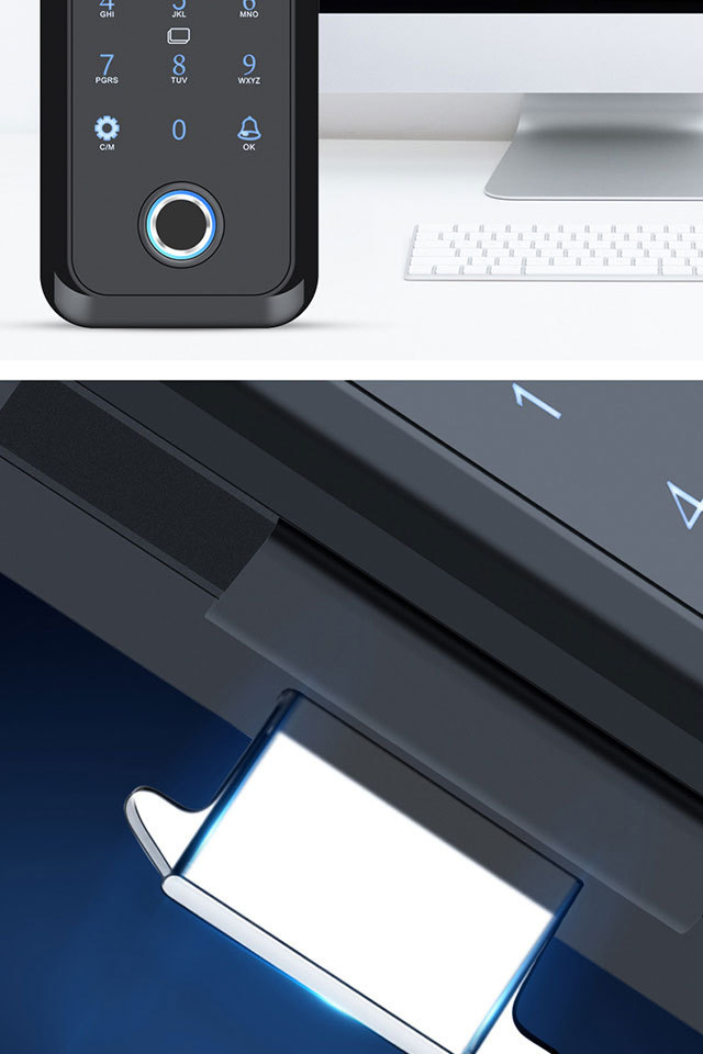 Self-provided doorbell emergency unlocking multifunctional lock password smart door lock serrure intelligente serrure porte lock