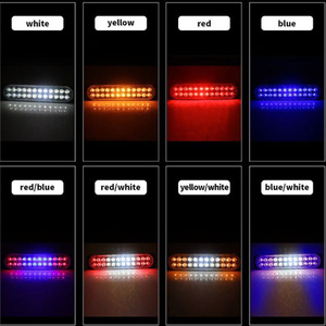 Acil durum Strobe lambalar 24-LED yüzey montaj yanıp sönen kamyon için otomobil araç renk değiştiren elektronik flaş modları