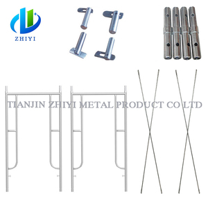 Construcción de construcción, andamio de bloqueo rápido, barra transversal de acero, sistema de andamio de Marco H para trabajo de pintura de gran altura de 15 metros - Product Image 3