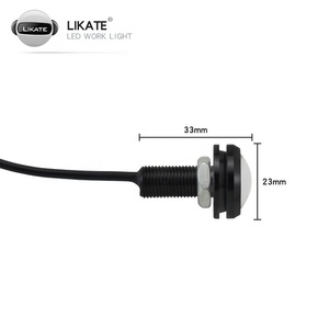 LKT ไฟ Led รถยนต์,ไฟ Led Dual Color Eagle Eye 23มม. 5630 6SMD ไฟเลี้ยวที่จอดรถแต่งสีขาว + สีเหลืองอำพัน DC12V ไฟวิ่งกลางวัน - Product Image 3