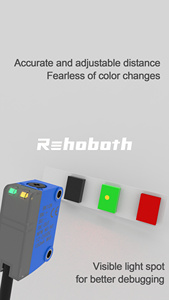 REHOBOTH BK10N光電センサー背景抑制,黒オブジェクト検出スクエア拡散反射 - Product Image 6