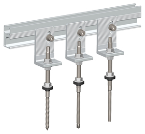 太阳能电池板安装L脚金属屋顶铝光伏支撑结构系统 - Product Image 1