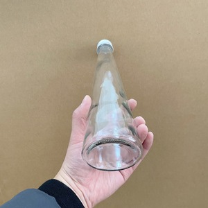 Nhà máy cung cấp hình nón cao Mỏng 400ml rượu vang chai thủy tinh với vít đầu - Product Image 2