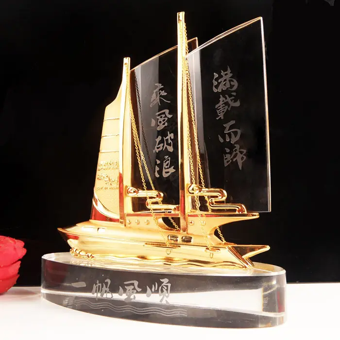 Trofeo de cristal de resina de Color, venta al por mayor, premios conmemorativos