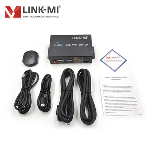 Ultra HD Dual Monitor 2 Port Display Port <strong>Kvm</strong> <strong>Switch</strong> Efficient PC Switching &amp; Multi-Screen Sharing