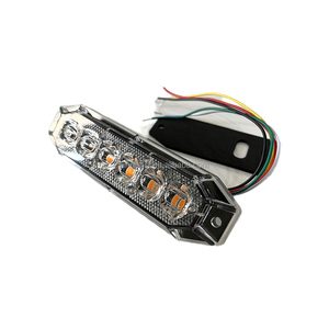 ECE R10 ECE R65 <strong>Class</strong> <strong>2</strong> <strong>LED</strong> Surface Mount Grille 6 <strong>LED</strong> White Amber Blue Red Strobe Dual Color SA7025-6 - Product Image 2