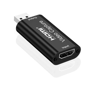 USB 2,0 a HDMI Tarjeta de captura de video Salida de entrada 4K30Hz 1080p60Hz Tarjeta de captura de video HDMI