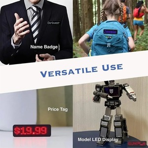 Mini LED nome Tag ricaricabile Bluetooth distintivo digitale insegne programmabile scorrimento bacheca IP65 CMS per esterno SDK - Product Image 6