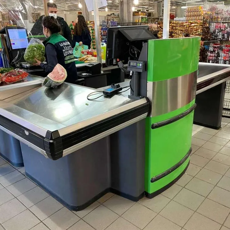 supermarket design retail shop cashier counter for sale