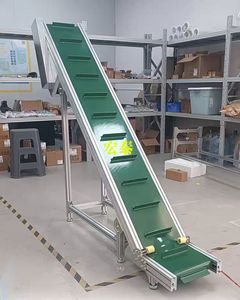 Flexible PU Belt Roller <strong>Conveyor</strong> Motor Express Warehouse <strong>Loading</strong> and <strong>Unloading</strong> <strong>Automatic</strong> Elevator <strong>Conveyor</strong> Machine - Product Image 2