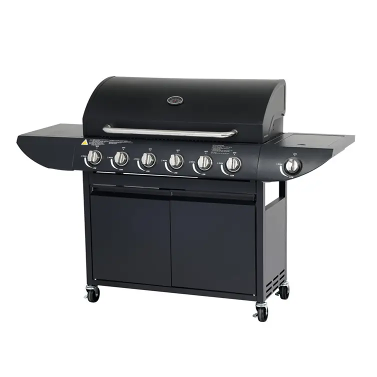 Fabrikant Rvs Machine Outdoor Tuin Grote Gas Houtskool Grill Combo Rookloze Barbecue Bbq Commerciële Grill