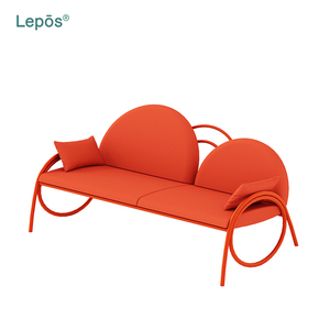 नए डिजाइन आधुनिक पैटियो लोवेसइट विला आंगन बालकनी गार्डन दो-सीटर सेट त्वरित सुखाने कपड़े एल्यूमीनियम आउटडोर सोफा - Product Image 1