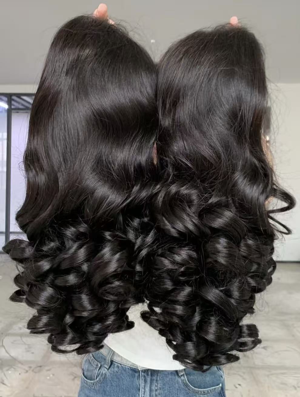 1 perruque Boucles rebondissantes
