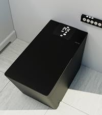モダンなスクエアブラックディスプレイスクリーンセラミックインテリジェントビデトイレ自動操作スマートトイレ - Product Image 2