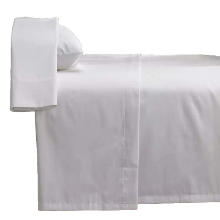 Ensembles de literie d'hôtel pour saisons 400 fils 100% tissu de satin de coton 100-150 mètres par rouleau