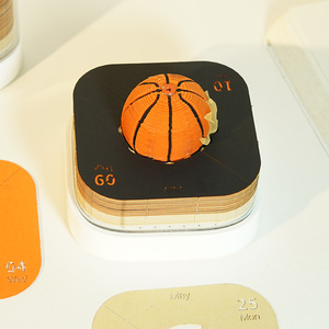 Nhà Máy OEM ODM <span class=keywords><strong>3D</strong></span> Memo Pad Lịch Bóng Rổ Phong Cách Sheets Ý Tưởng Sản Phẩm Mới Sáng Tạo Giấy Nghệ Thuật 2026 <span class=keywords><strong>3D</strong></span> Lịch - Product Image 2