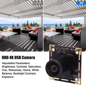 ELP IMX415 4K 30FPS Webcam Mini Raspberry PI USB-Kamera modul mit 100 Grad Keine Verzerrung für Bild verarbeitung ELP-USB4K03-V100 - Product Image 2