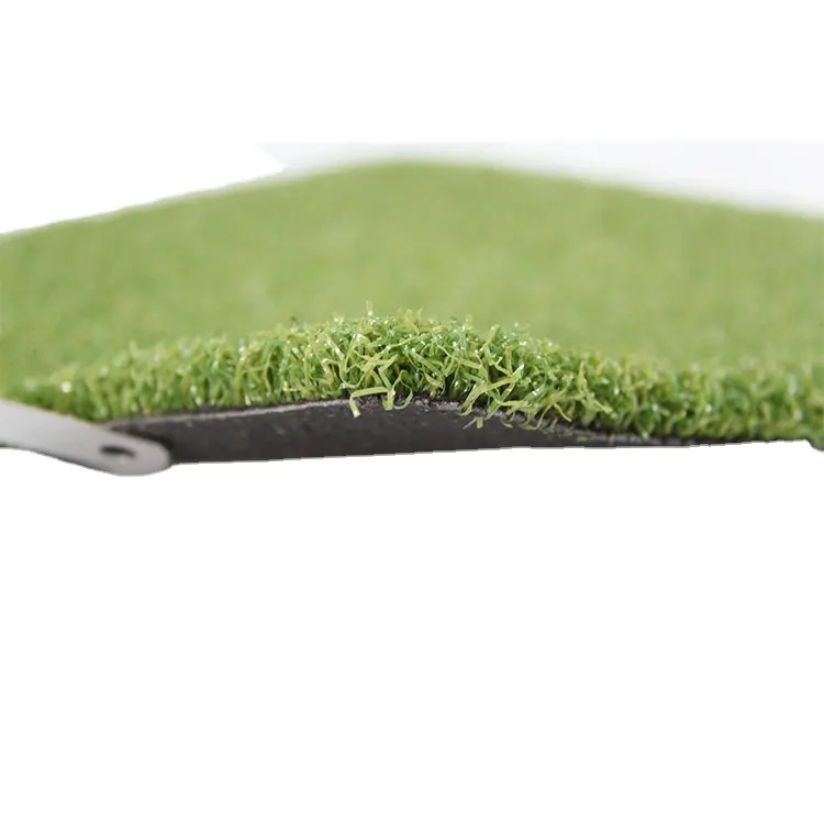 Grama artificial de plástico, grama verde artificial de golfe sintética ao ar livre