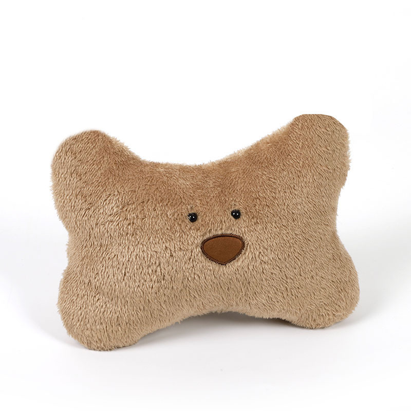 Appui-tête ours en forme de bras marron