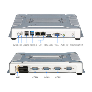 RK3588 i3 i5 i7 Fanless Industrial Mini IPC Win 10 Linux Dual 4 LAN Router Micro Computer industriale