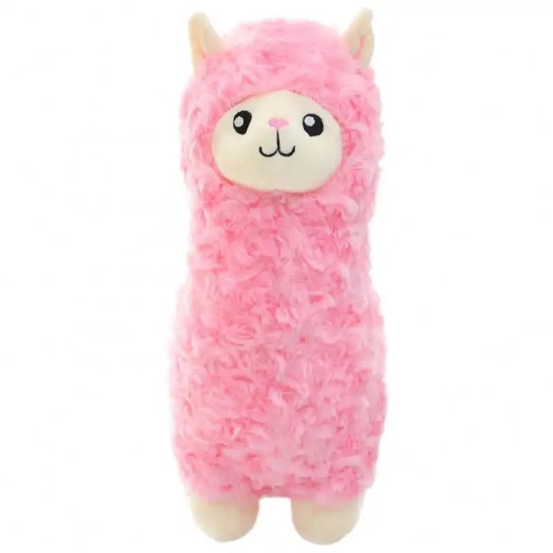 Vendite calde peluche farcito rosa lama animali giocattoli carino peluche Alpaca lama bambola regali per bambini