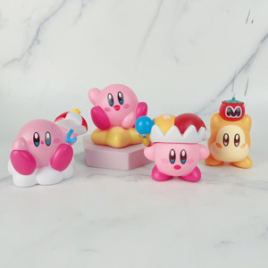 8pcs/set Anime <strong>PVC</strong> Action Figures Mini Kirby's Dream Land Cake Decoration Collection Toy <strong>PVC</strong> Dolls