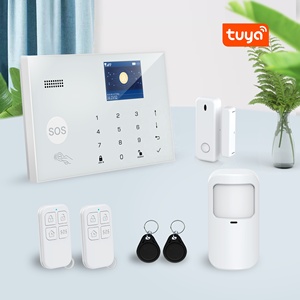 工厂批发WiFi + 4G/3G/2G GSM家用防盗报警系统，带图雅智能生活应用遥控器 - Product Image 1