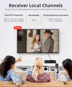 FTA kanal 1080p U-006 ISDB-T hava ücretsiz LCN SUNPLUS 1508CT MPEG 4 AV6 Set-top Box uydu alıcısı - Product Image 3