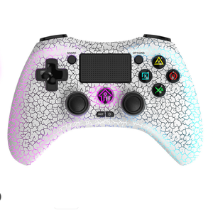 PS4 için <span class=keywords><strong>Play</strong></span> Station <span class=keywords><strong>4</strong></span> Joystick için kablosuz Gamepad/IOS/Android/PC oyun denetleyicisi ile RGB çatlak göz kamaştırıcı